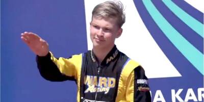На чемпионате мира по картингу россиянин продемонстрировал нацистское приветствие — видео - nv.ua - Украина - Россияне