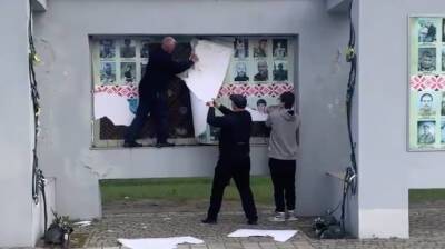 Россияне разбили мемориал "Слава Украине" в Херсоне