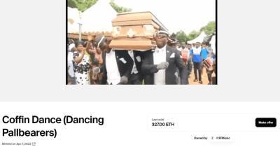 Вирусный мем Coffin Dance продали как NFT за $1,48 млн, а часть от выручки перевели фонду «Повернись живим»