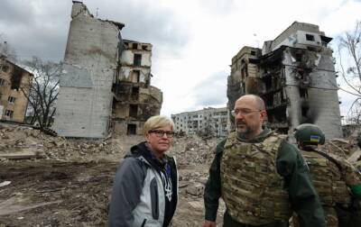 Шмыгаль показал премьеру Литвы руины в Бородянке