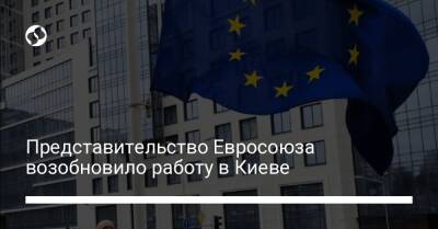 Представительство Евросоюза возобновило работу в Киеве