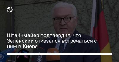 Штайнмайер подтвердил, что Зеленский отказался встречаться с ним в Киеве