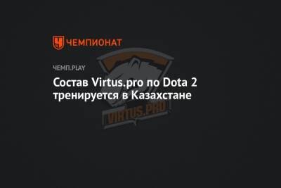 Состав Virtus.pro по Dota 2 тренируется в Казахстане