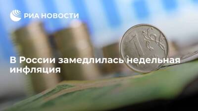 Росстат: недельная инфляция в России с 2 по 8 апреля замедлилась до 0,66 процента