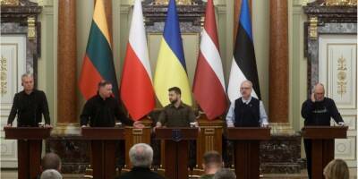 «В формате рабочего ланча». Зеленский провел встречу с президентами четырех стран в Киеве