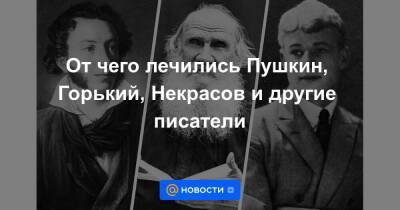 От чего лечились Пушкин, Горький, Некрасов и другие писатели
