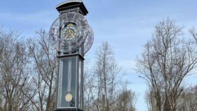 Исторические часы установлены в парке Красоноярска