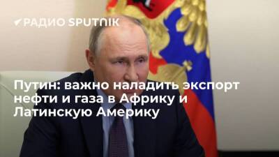 Президент РФ Путин поручил расширить экспорт энергоресурсов в страны Африки и Латинской Америки