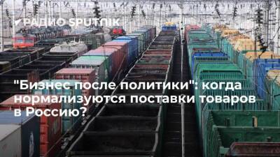 "Бизнес после политики": когда нормализуются поставки товаров в Россию?