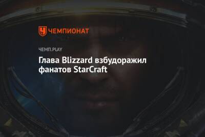 Глава Blizzard взбудоражил фанатов StarCraft