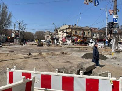 На перекрестке у Привоза возобновились ремонтные работы | Новости Одессы