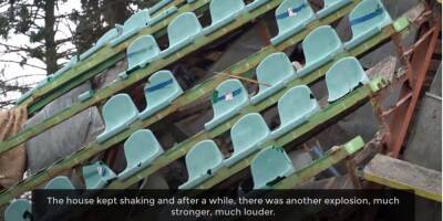 «Начали бомбить ночью». Как выглядит стадион Гагарина в Чернигове после серии авиаударов