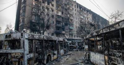Мариупольский горсовет показал, как выглядит разрушенный российскими оккупантами город