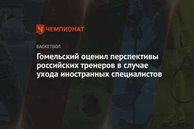 Гомельский оценил перспективы российских тренеров в случае ухода иностранных специалистов