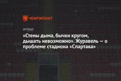 «Стены дыма, бычки кругом, дышать невозможно». Журавель — о проблеме стадиона «Спартака»