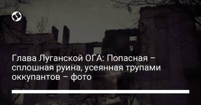 Глава Луганской ОГА: Попасная – сплошная руина, усеянная трупами оккупантов – фото