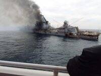Фото подбитого крейсера “Москва”, очевидно, настоящее &#8211; The Guardian