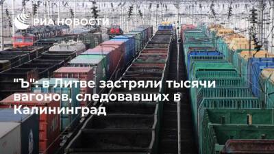 "Ъ" сообщил о задержании в Литве из-за санкций тысячи вагонов, следовавших в Калининград