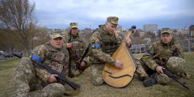 Ой, у лузі червона калина. Украинские военные исполнили гимн сечевых стрельцов