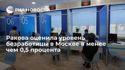 Заммэра Москвы Ракова: число обращений безработных в службу занятости не меняется