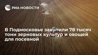 В Подмосковье закупили 78 тысяч тонн зерновых культур и овощей для посевной