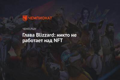 Глава Blizzard: никто не работает над NFT