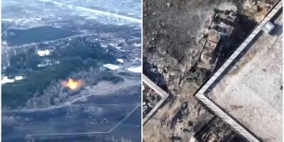 Генштаб показал, как аэроразведка взаимодействует с артиллерией для уничтожения ВС РФ — видео