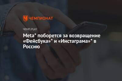 Meta* поборется за возвращение «Фейсбука»* и «Инстаграма»* в Россию