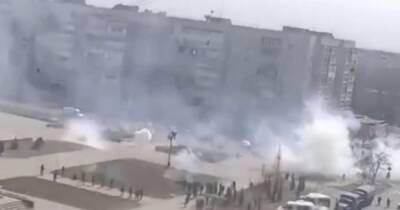 В Энергодаре оккупанты разогнали митинг очередями из минометов: ранены (ФОТО, ВИДЕО)