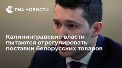 Калининградский губернатор Алиханов: пытаемся отрегулировать поставки белорусских товаров