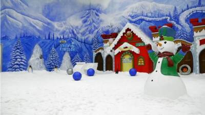 Поиграть в снежки летом: в Петах-Тикве открылся развлекательный комплекс "Снежное королевство"