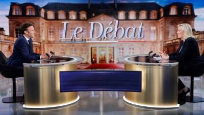 Макрон и Ле Пен провели дебаты перед вторым туром выборов во Франции