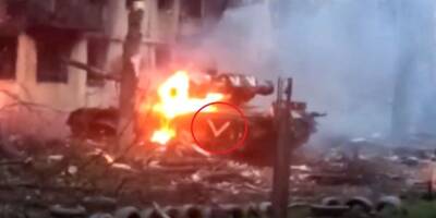 Азов сжег в Мариуполе танк, переброшенный туда после отступления ВС РФ из-под Киева — видео