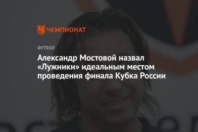 Александр Мостовой назвал «Лужники» идеальным местом проведения финала Кубка России