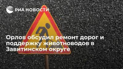 Глава Приамурья Орлов обсудил ремонт дорог и поддержку животноводов в Завитинском округе
