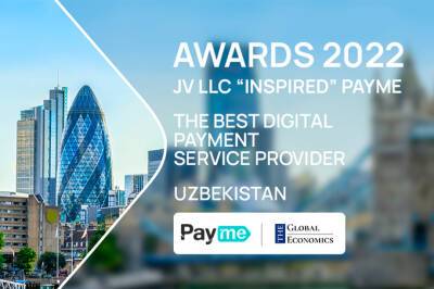 Payme стал лучшим поставщиком цифровых платежных услуг в Узбекистане