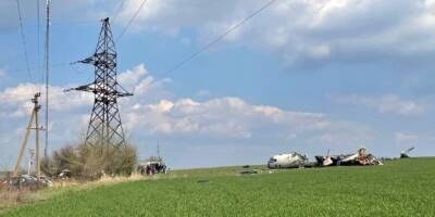 Появилось первое видео с места падения Ан-26 в Запорожской области