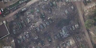 В Белгородской области заметили кладбище уничтоженной российской техники — фото с беспилотника