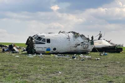 Появилось видео с места падения Ан-26 на Запорожье