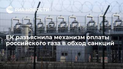 Еврокомиссия разъяснила странам ЕС механизм оплаты российского газа в обход санкций