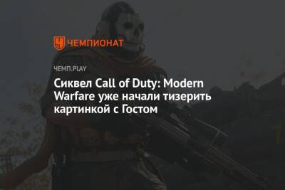 Сиквел Call of Duty: Modern Warfare уже начали тизерить картинкой с Гостом