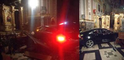 В Тернополе женщина за рулем авто протаранила кафедральний собор УГКЦ