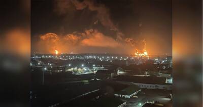 росія у вогні: вночі у Брянську загорілася нафтобаза та склад боєприпасів (фото, відео)