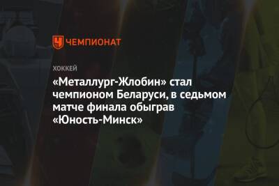 «Металлург-Жлобин» стал чемпионом Беларуси, в седьмом матче финала обыграв «Юность-Минск»