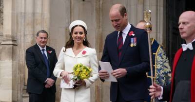 Кейт Миддлтон и принц Уильям посетили памятную службу в Вестминстерском аббатстве