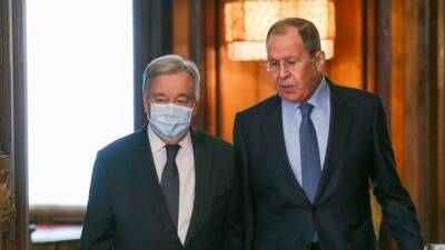 Генсек ООН в Москве обсудил с Лавровым Мариуполь