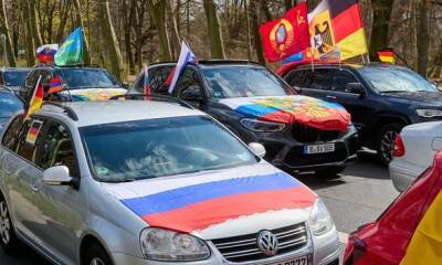 Владимир Путин - Это не война, а "спецоперация": в Германии прошел автопробег в поддержку россии - unn.com.ua - Украина - Киев - Германия