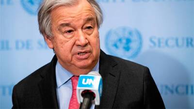 Гутерриш: в ООН озабочены происходящим в Украине, считаем действия РФ вторжением