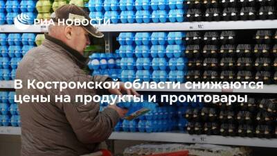 В Костромской области снижаются цены на продукты и промтовары