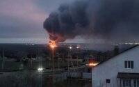 В Белгородской области РФ горит склад с боеприпасами